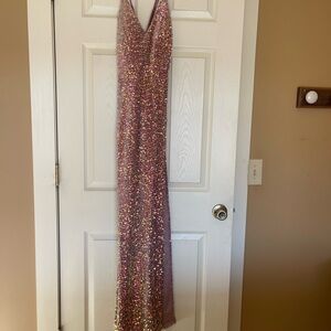 Nordstrom SpeechlessPink and Orange Sequin Dress